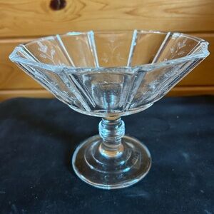 Elegant Clear Glass Compote Dish